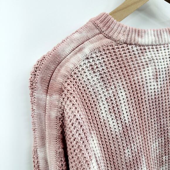 Pistola Olga Waffle Stitch Sweater in Coral Reef Pink Size Small - Picture 5 of 7